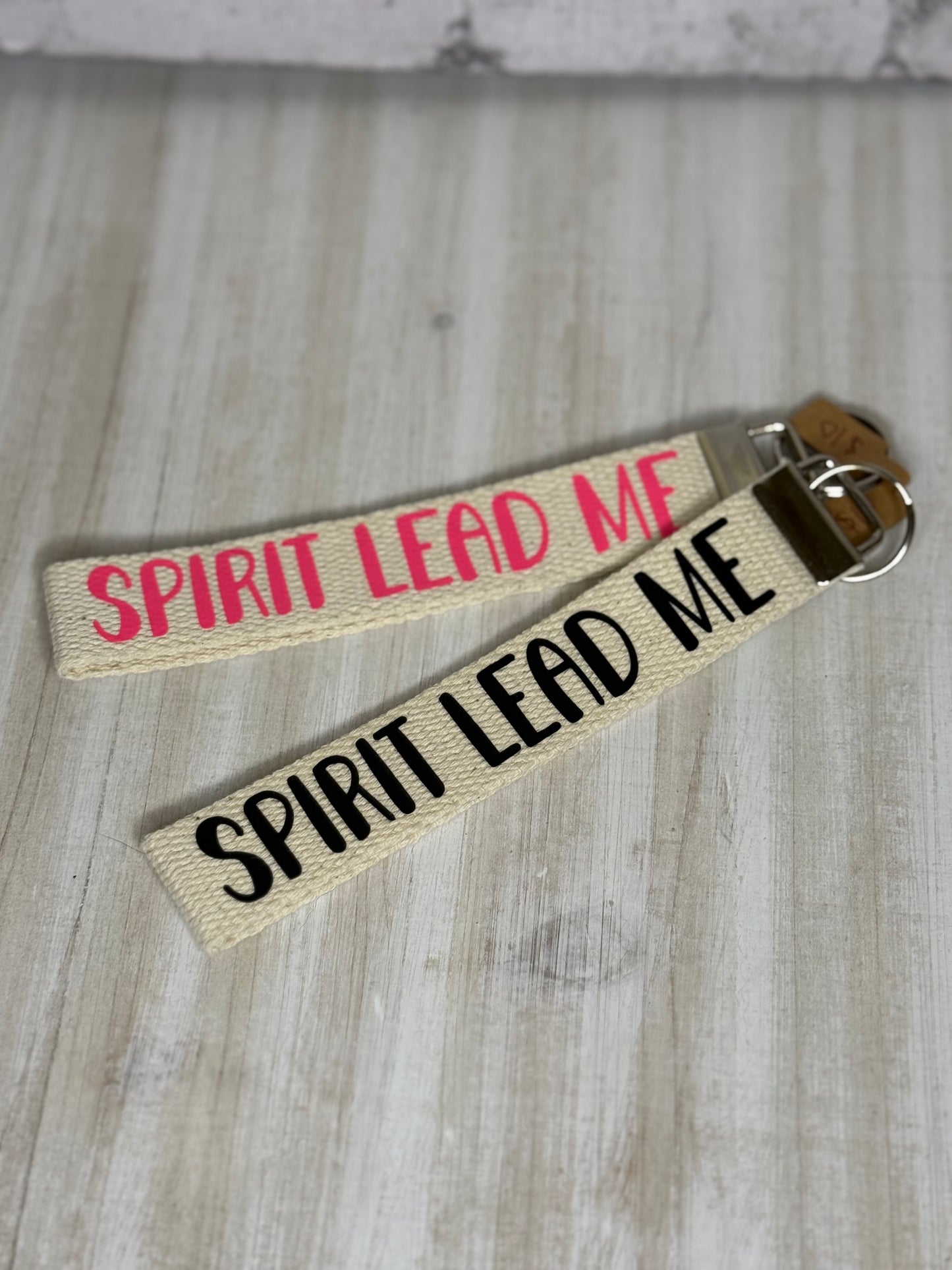 Faith-Inspired Canvas Wristlet Keychain | Christian Key Fob