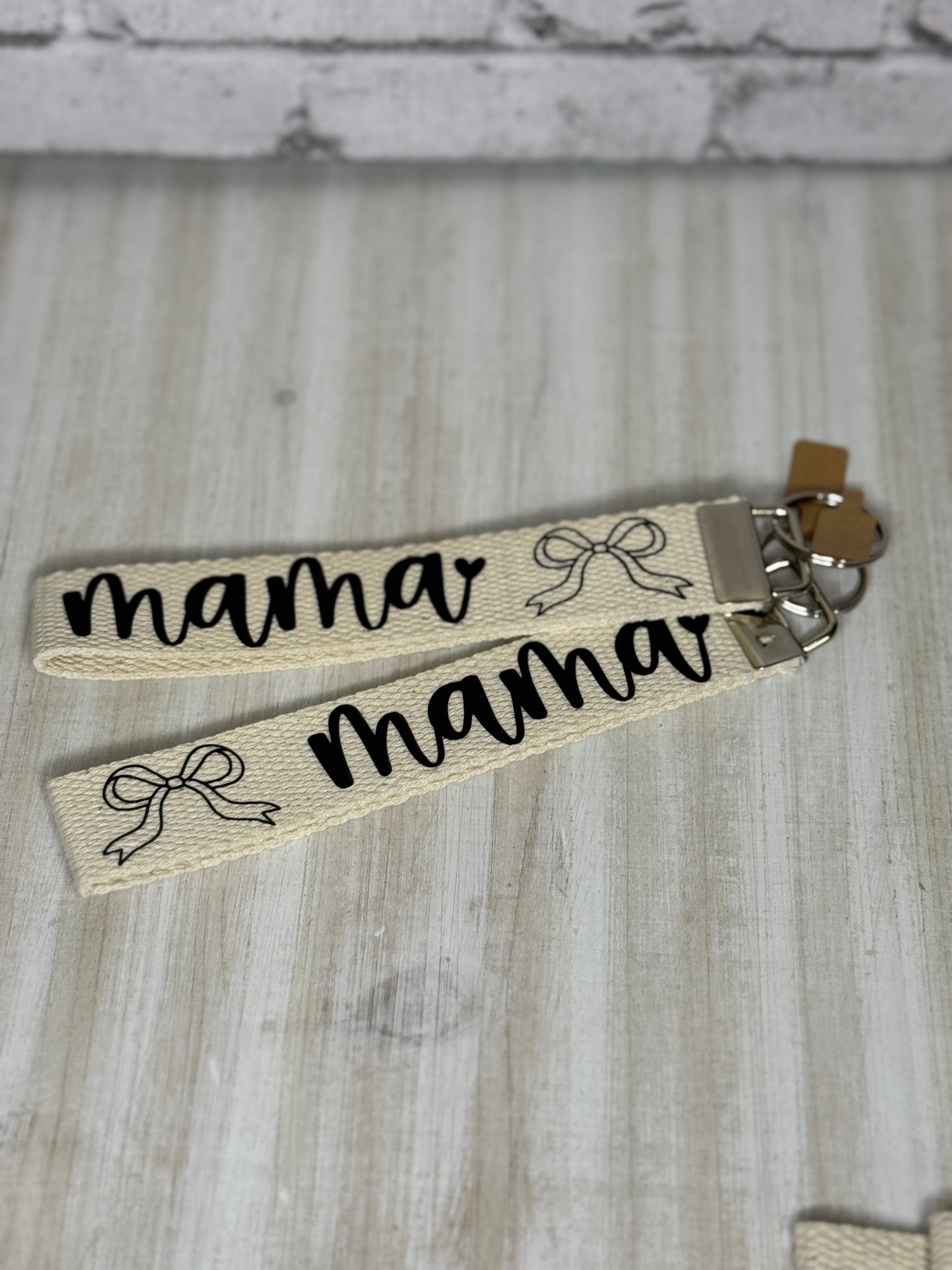 Faith-Inspired Canvas Wristlet Keychain | Christian Key Fob