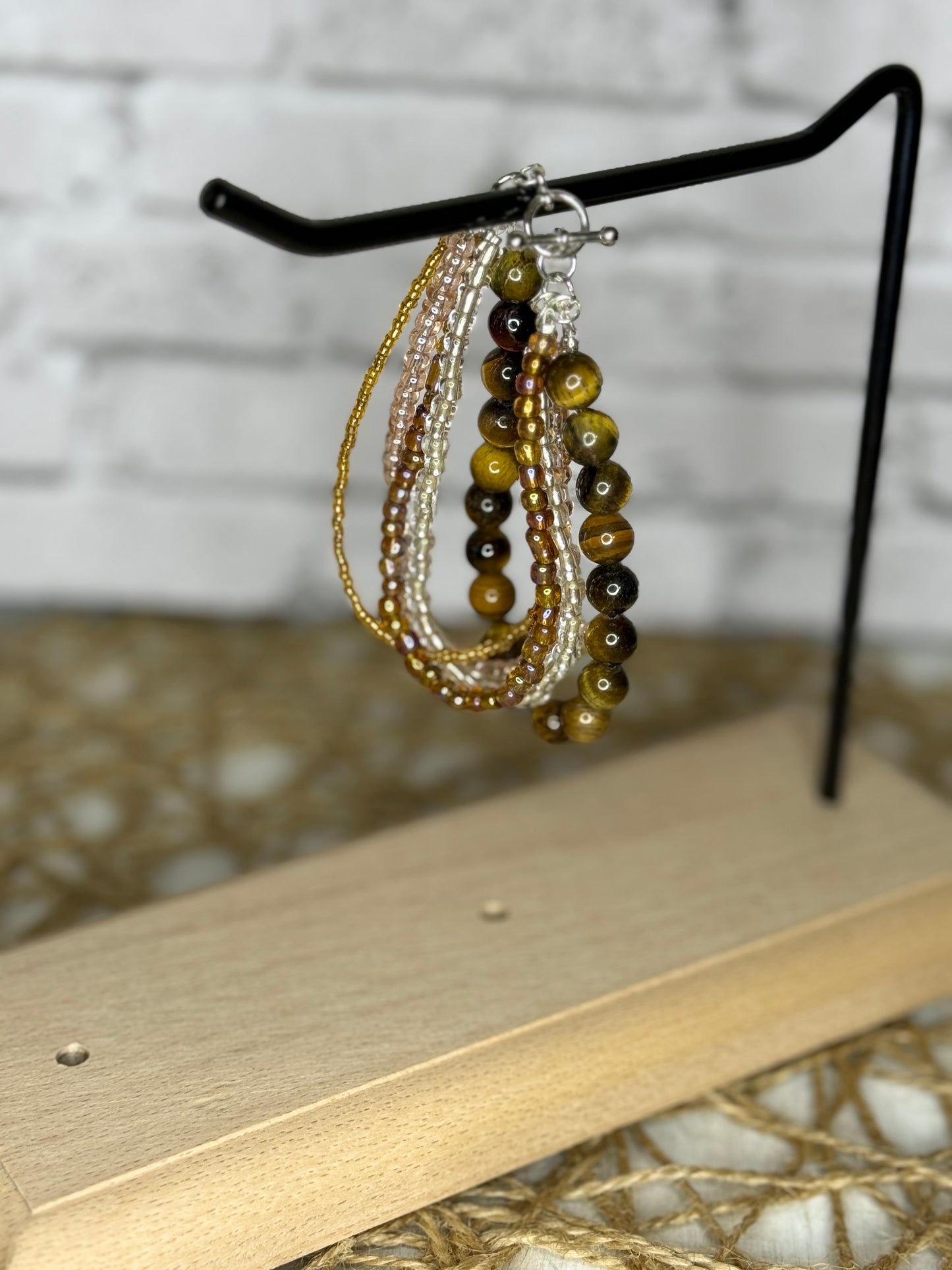 Handmade Multi-Strand Beaded Bracelet | Layered Bracelet