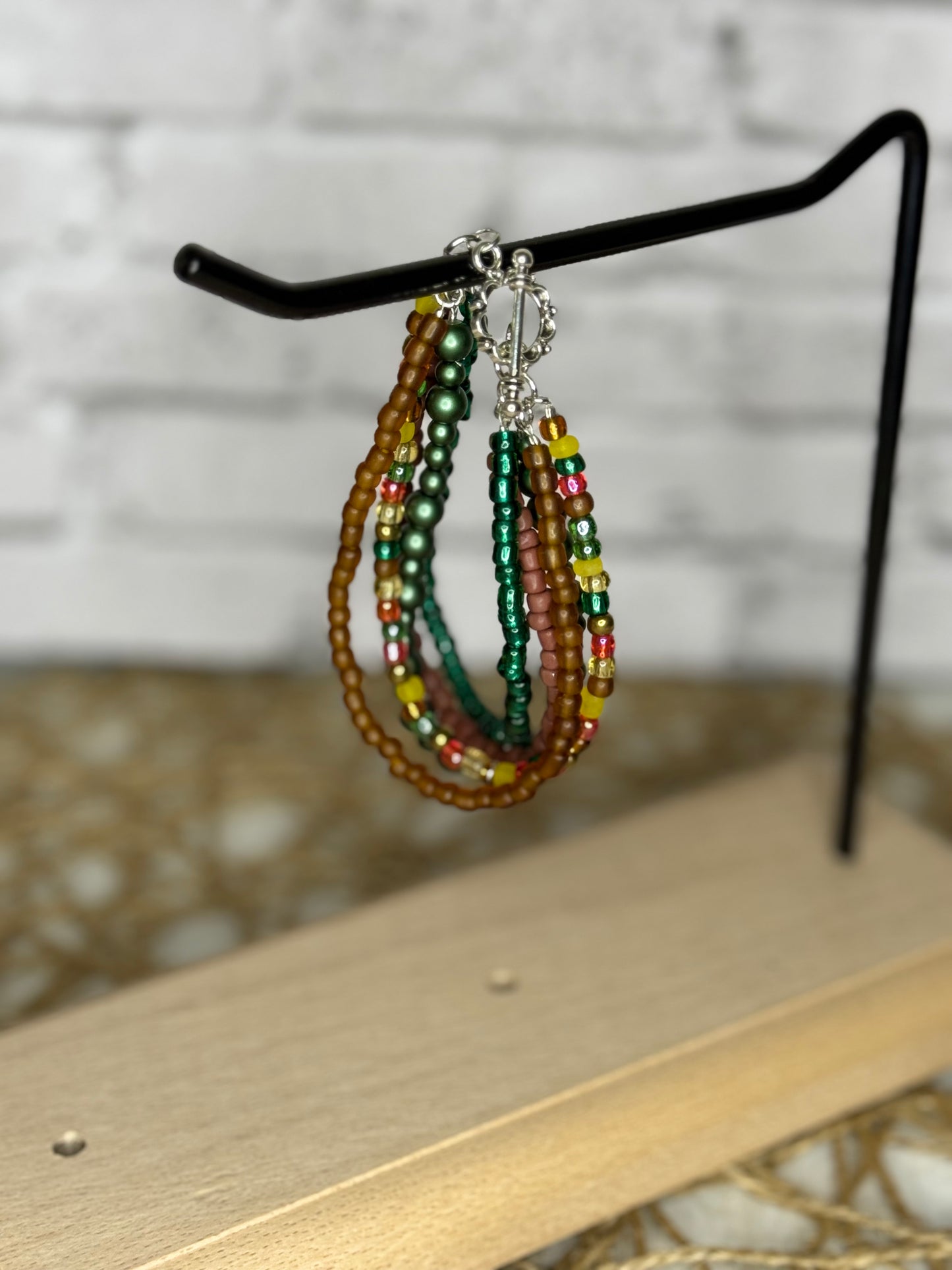 Handmade Multi-Strand Beaded Bracelet | Layered Bracelet
