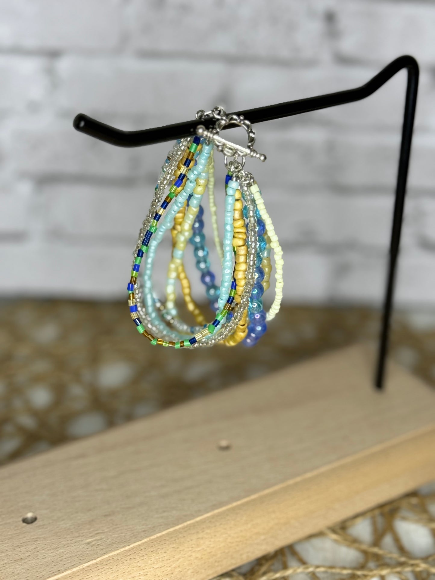Handmade Multi-Strand Beaded Bracelet | Layered Bracelet