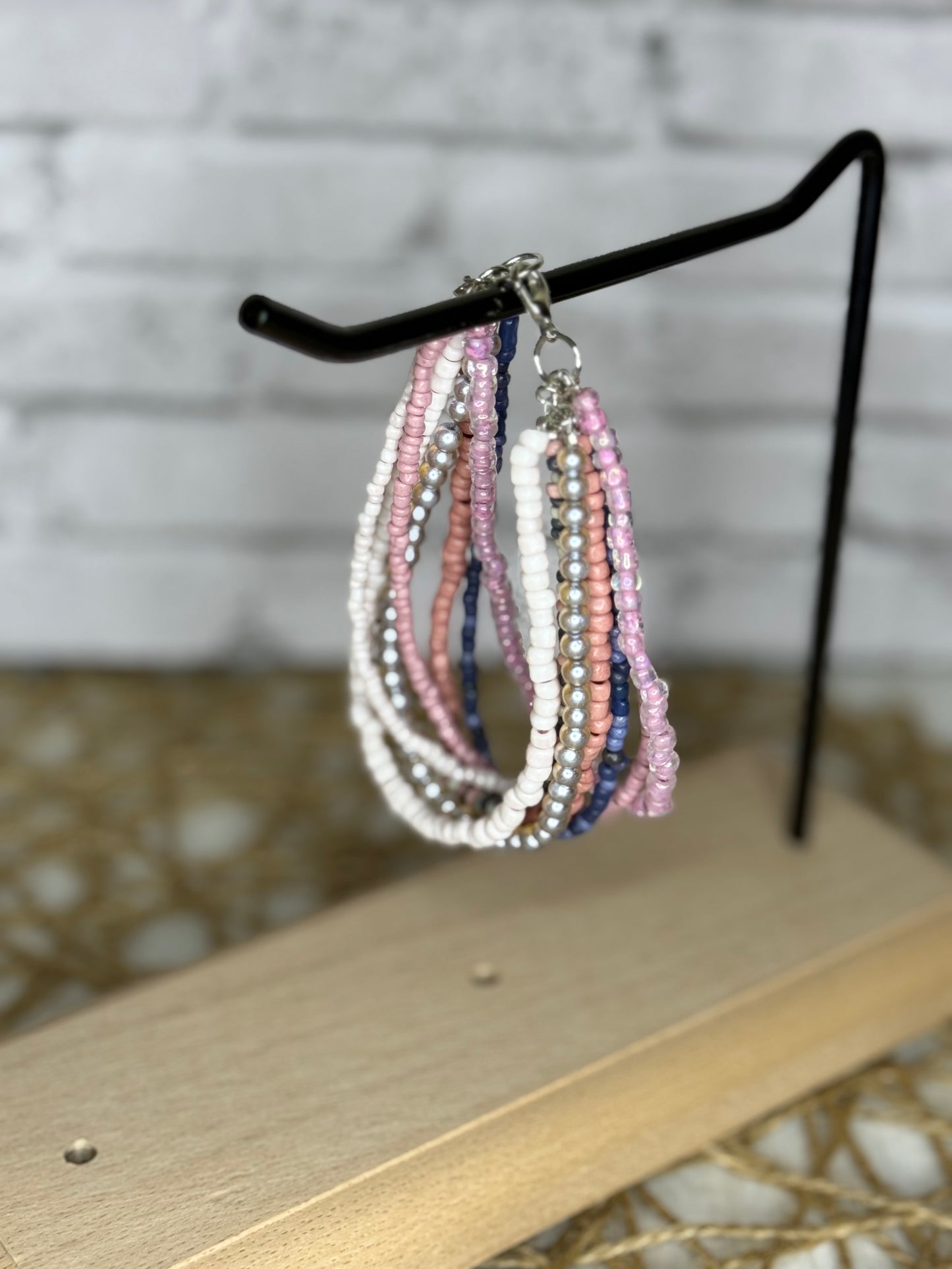 Handmade Multi-Strand Beaded Bracelet | Layered Bracelet