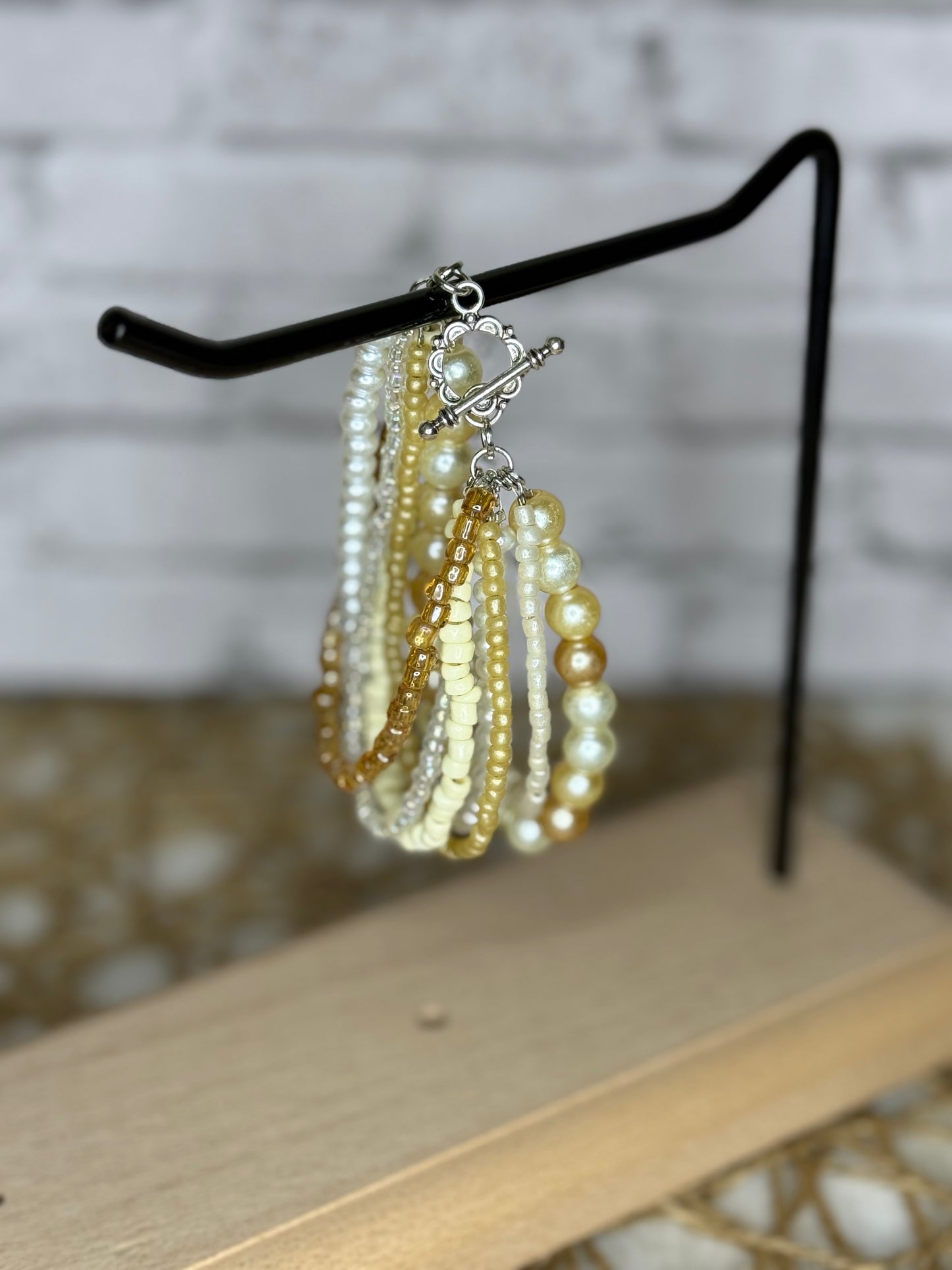 Handmade Multi-Strand Beaded Bracelet | Layered Bracelet