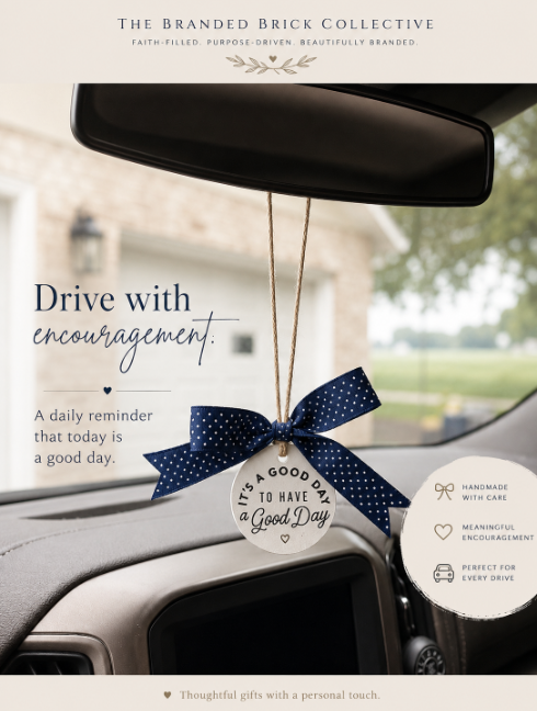 Rearview Mirror Hanger – Inspirational Car Charm